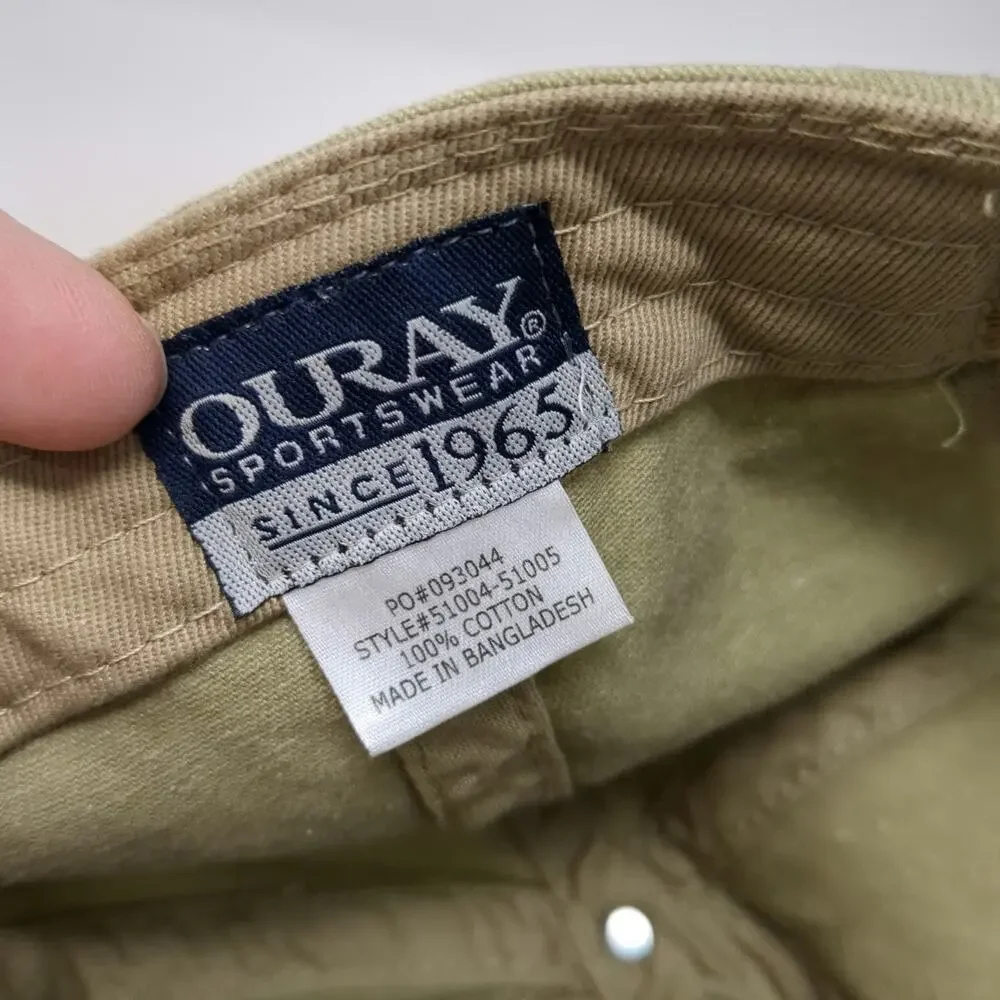 Ouray Sportswear Baseball Cap Beige One Size Sun Valley Idaho Silver Creek Hat